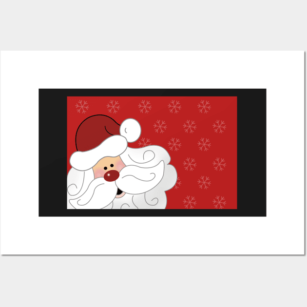 Cutest Santa Claus Wall Art by JessDesigns